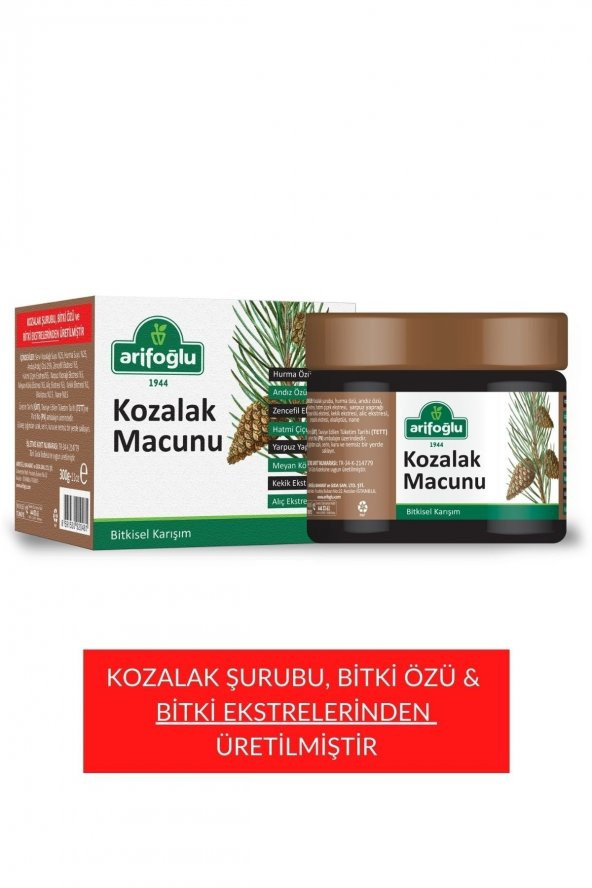 Arifoğlu Kozalak Macunu 300g Ekstreler Ile Üretilmiştir ürün görseli 1