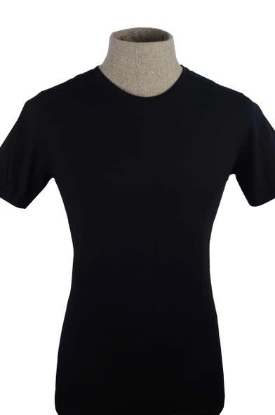 Cengiz İnler Sıfır Yaka Düz Slim Erkek T-Shirt ürün görseli 1