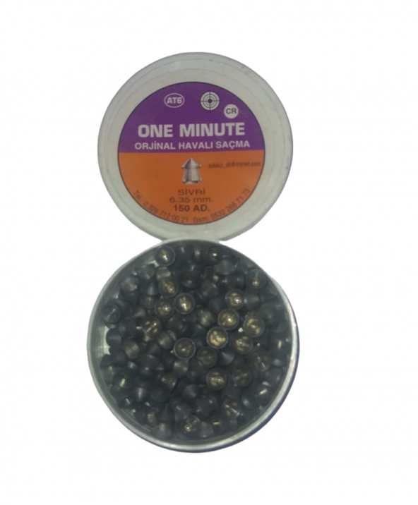 ONE MINUTE Orjinal Hvlı Sçm Sivri 6.35mm 150AD. ürün görseli 1