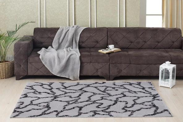 Aksu Royal Kaymaz Taban Halı 120x180 Lela Gri ürün görseli 1