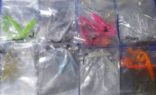 TOP ARKASI-8,5CM RAGLO-SİLİKON-HAZIRTAKIM İĞNE  1PAKET 10 ADET ürün görseli 1
