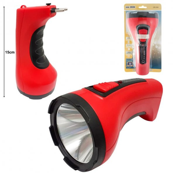 Silver Toss Şarjlı Led El Feneri 5W+1LED ST506 ürün görseli 1