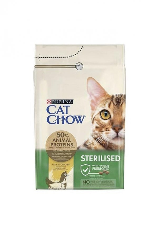 Purina Cat Chow Sterilised Tavuklu Yetişkin Kedi Maması 3 Kg ürün görseli 1