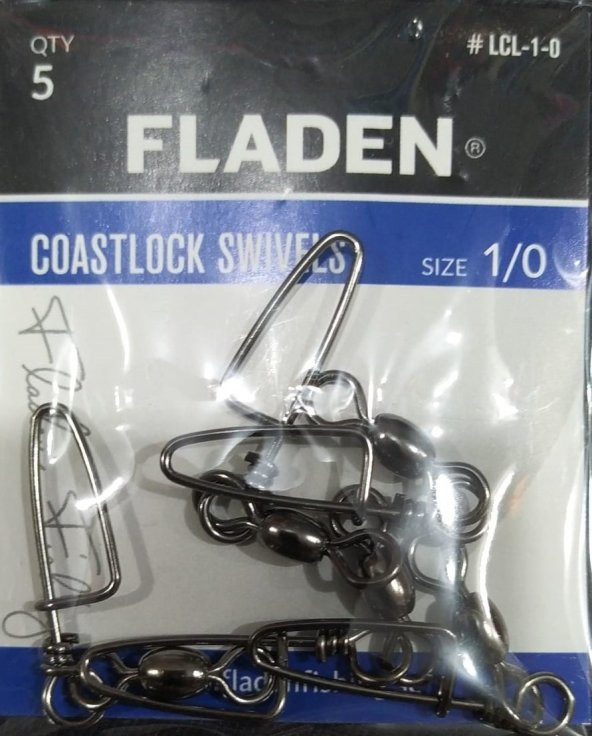FLADEN - KLİPS COASTLOCK SWİVELS- 1/0 - PAKET ürün görseli 1