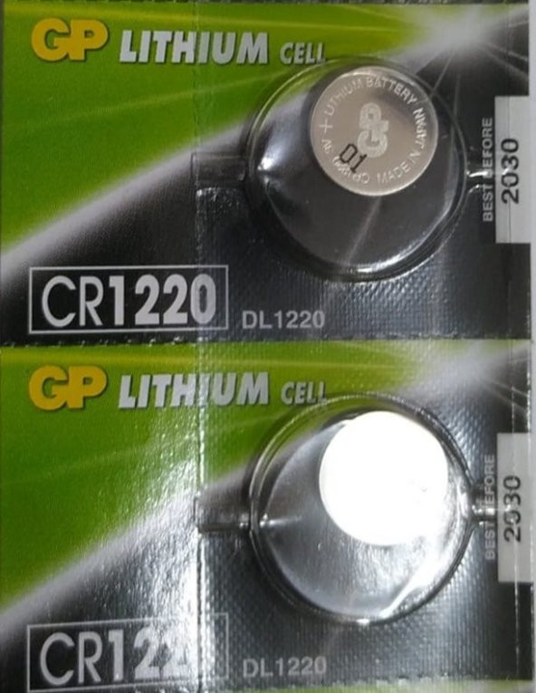 ALKALIN LİTHIUM PİL  2 Lİ PAKET -CR 1220 ürün görseli 1
