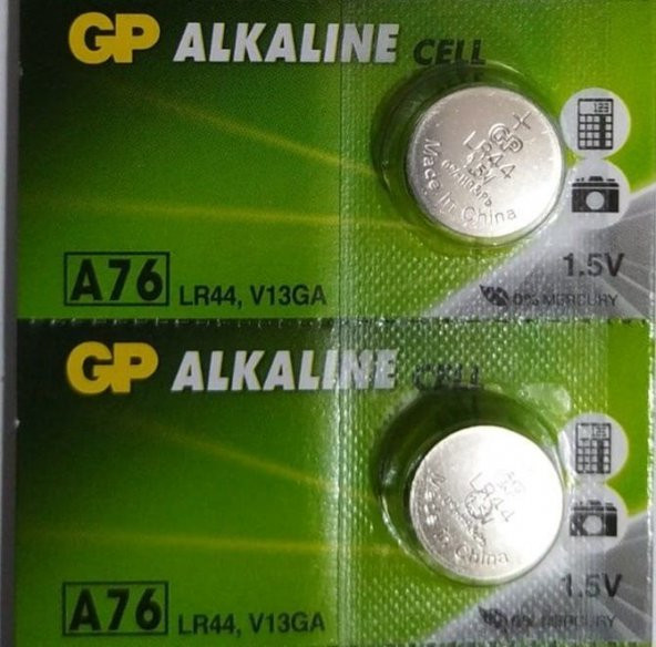 ALKALIN LİTHIUM PİL  2 Lİ PAKET -A 76 LR44-V13GA - Resim 3