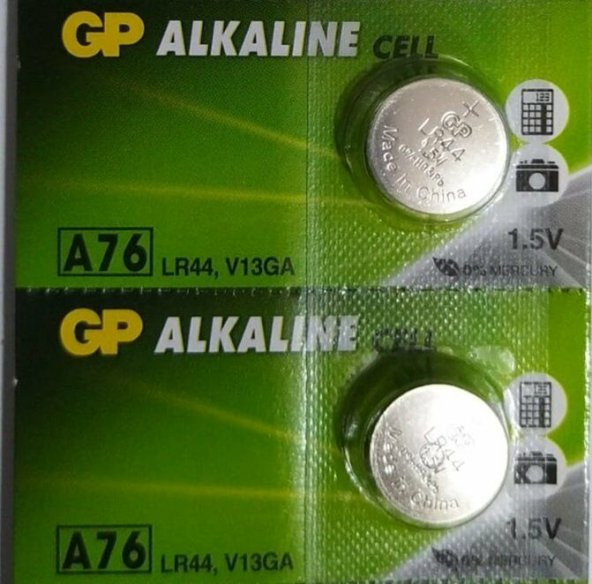 ALKALIN LİTHIUM PİL  2 Lİ PAKET -A 76 LR44-V13GA - Resim 4