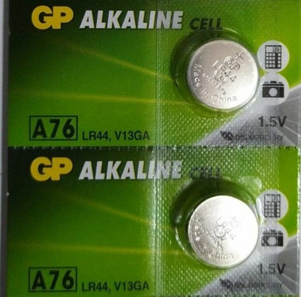 ALKALIN LİTHIUM PİL  2 Lİ PAKET -A 76 LR44-V13GA - Resim 5