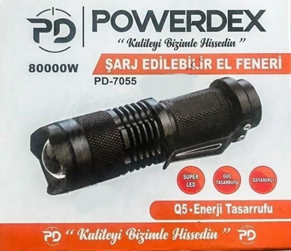 POWERDEX SARZLI EL FENERİ ürün görseli 1