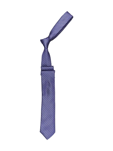 Cengiz İnler Dokuma Çizgili Mikrofiber Erkek Kravat Aksesuar ürün görseli 1