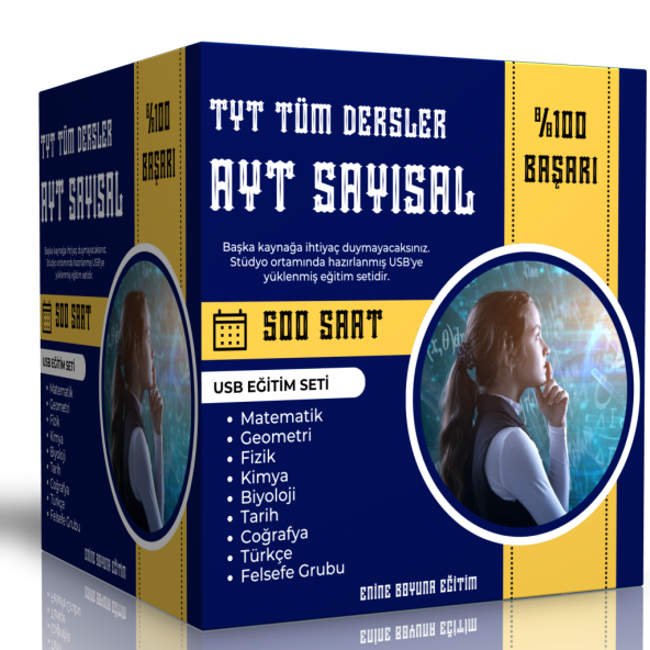 2024 TYT Tüm Dersler   AYT SAYISAL 500 Saat ürün görseli 1