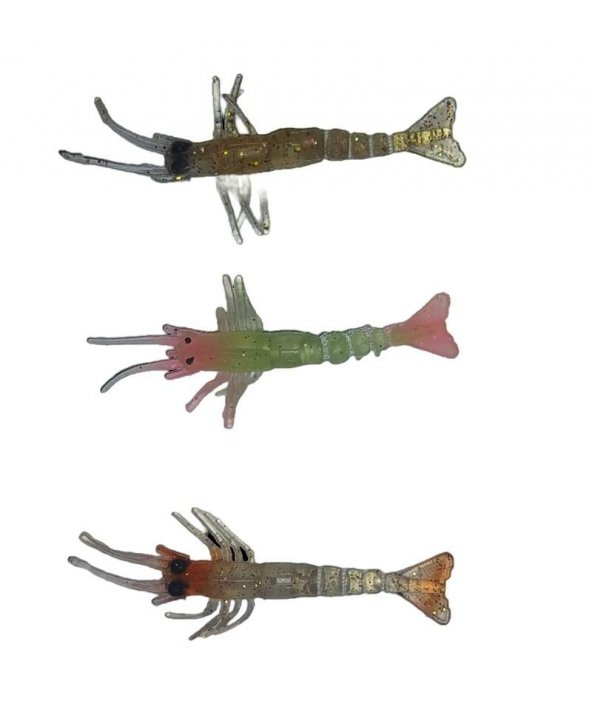 FLADEN 10CM KARİDES SİLİKON 3 LÜ SET - Resim 8