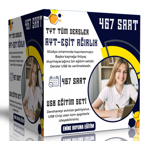 2024 TYT Tüm Dersler   AYT Eşit Ağırlık 467 Saat ürün görseli 1
