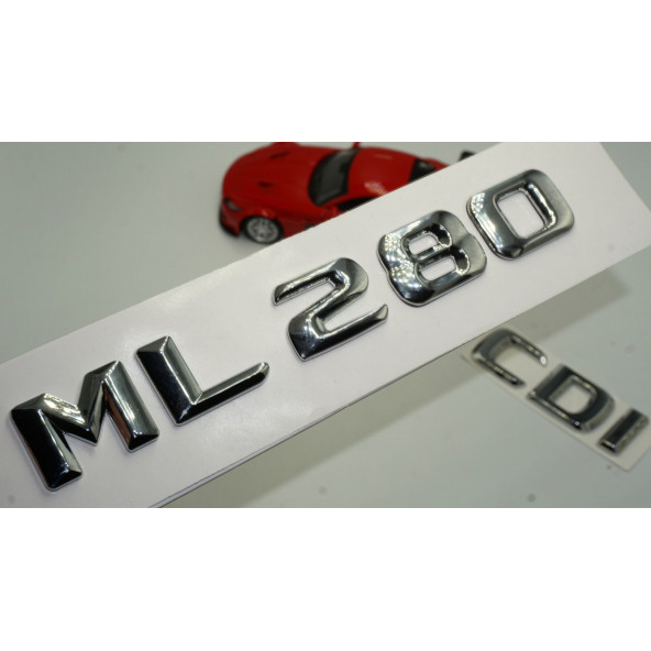 Benz ML 280 CDI Bagaj Krom Metal 3M 3D Yazı Logo ürün görseli 1