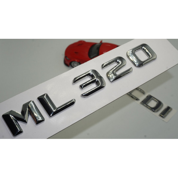Benz ML 320 CDI Bagaj Krom Metal 3M 3D Yazı Logo ürün görseli 1