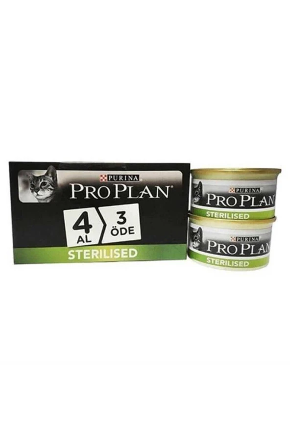 Pro Plan Sterilised Somonlu Kedi Konservesi 85 Gr *4 Adet ürün görseli 1