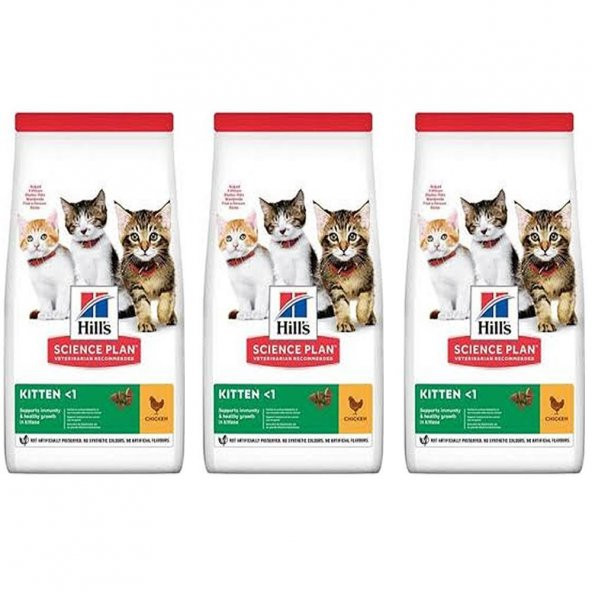Hill'S Kitten Tavuklu Yavru Kedi Maması 1,5 Kg 3 Adet ürün görseli 1