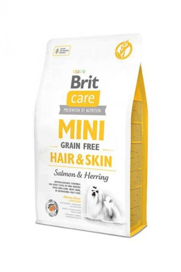 Brit Care Mini Hair Skin Somon Balikli Köpek Mamasi 2 Kg ürün görseli 1
