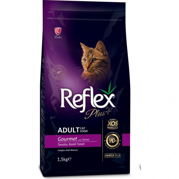 Reflex Plus Renkli Taneli Tavuklu Kedi Maması 1,5 Kg ürün görseli 1