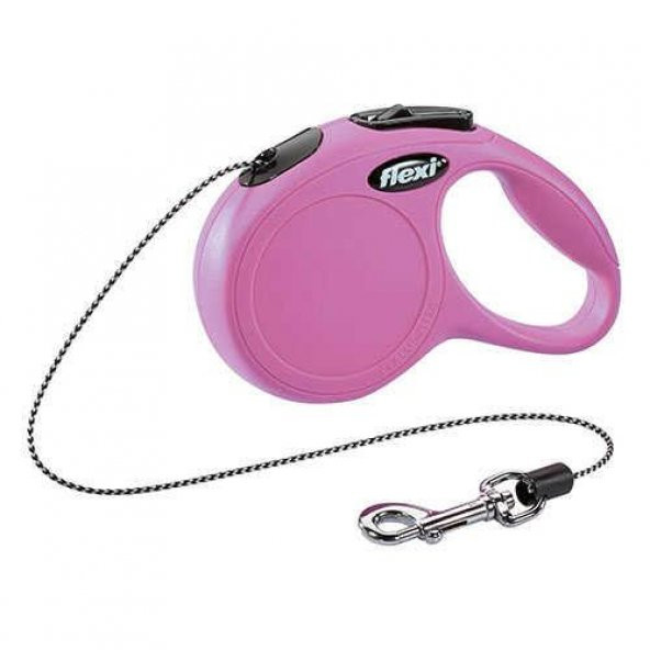 Flexi New Classic İp Pembe Xs Gezdirme Tasması 3 Mt ürün görseli 1