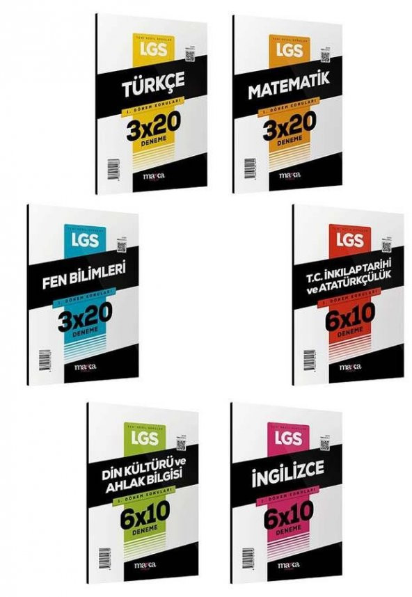 2023 LGS Tüm Dersler Deneme Seti 6 Kitap ürün görseli 1
