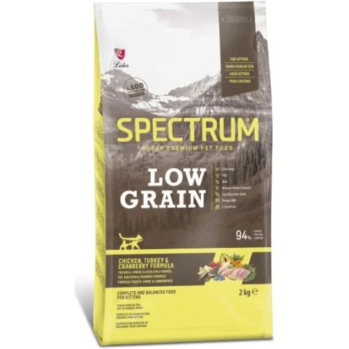 Spectrum Low Grain Tavuklu Hindili Ve Kızılcıklı Yavru Kedi Maması 2 Kg ürün görseli 1