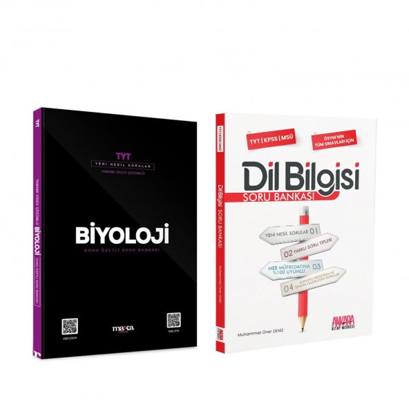 Marka TYT Biyoloji ve AKM Dil Bilgisi Soru Bankası Seti 2 Kitap ürün görseli 1