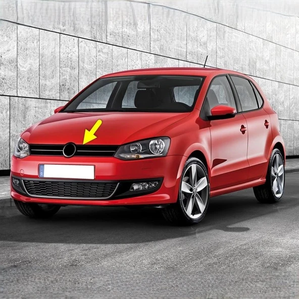 VW Polo 2010-2014 Ön Panjur Tek Krom Çıtalı 6R0853651C ürün görseli 1