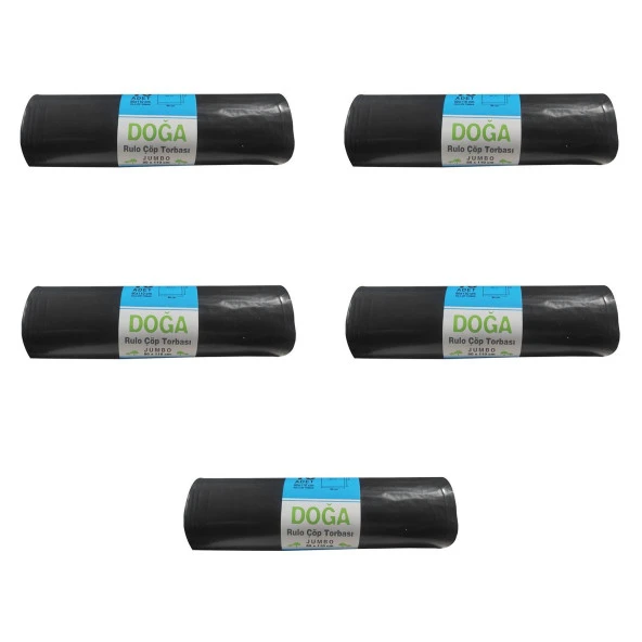 Ecoplast Battal Boy Çöp Torbası Poşeti - 400 Gr. - 90 Litre - 80 x 110 Cm / 10 Adetlik 5 Rulo ürün görseli 1