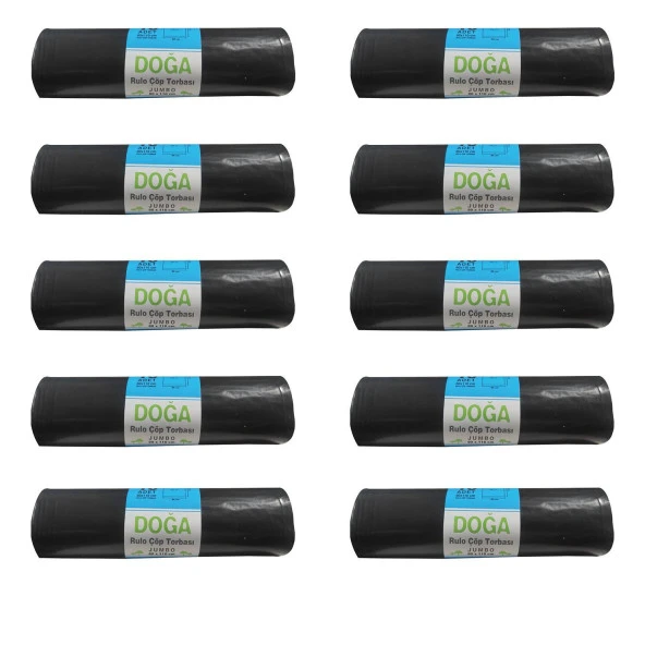 Ecoplast Battal Boy Çöp Torbası Poşeti - 400 Gr. - 90 Litre - 80 x 110 Cm / 10 Adetlik 10 Rulo ürün görseli 1