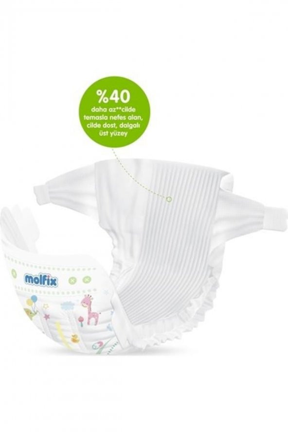 Molfix Pure&soft Bebek Bezi Mini No:2 124 Adet - Resim 4