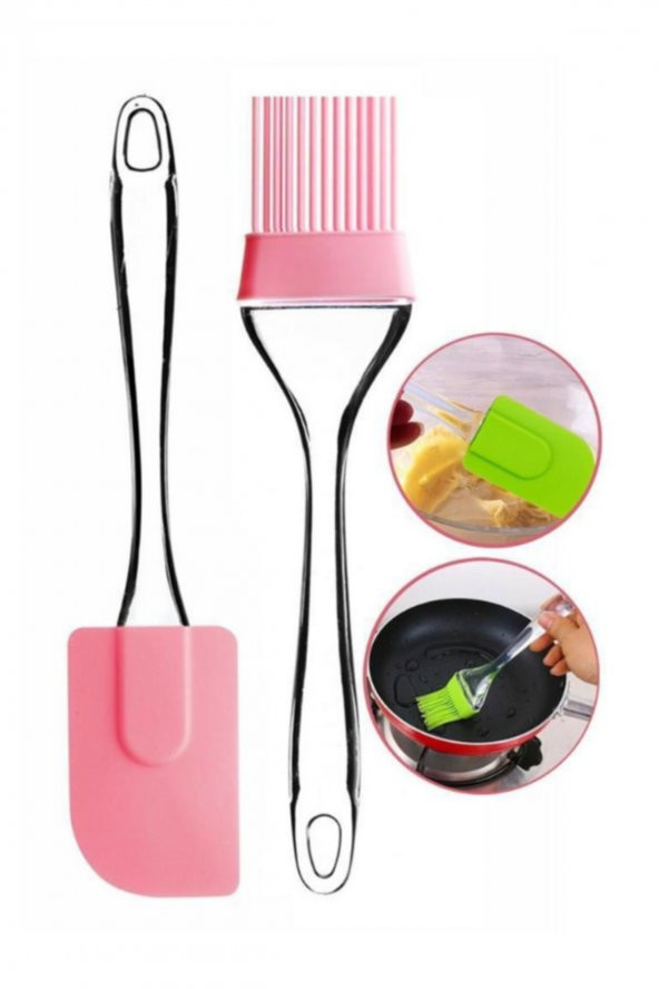 Akrilik Saplı Spatula Ve Yumurta Fırçası Seti ürün görseli 1