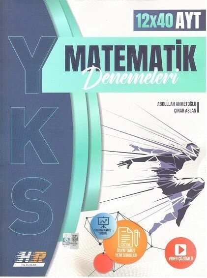 Hız ve Renk Yayınları AYT Matematik 12 x 40 Denemeleri ürün görseli 1