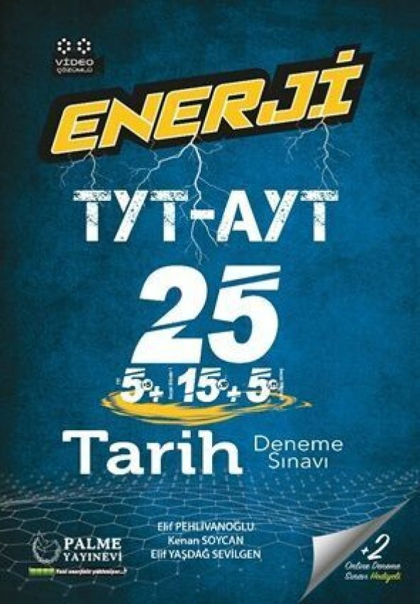 Palme Yayınları TYT AYT Tarih Enerji 25 Deneme Sınavı ürün görseli 1