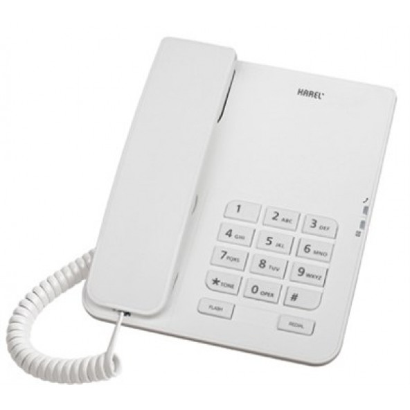 Karel Tm140 Analog Masaüstü Kablolu Telefon Beyaz ürün görseli 1
