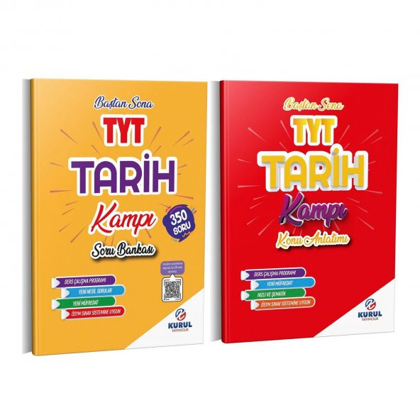 Kurul Yayınları TYT Tarih Kampı Konu ve Soru Seti 2 Kitap ürün görseli 1