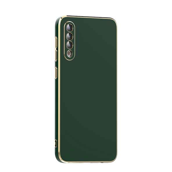 Galaxy A50 Kılıf Zore Bark Kenarları Altın Renk Kılıf ürün görseli 1