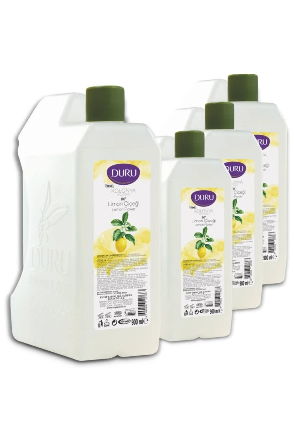 Duru Limon Kolonya Bidon 80 Derece 4x900ml ürün görseli 1
