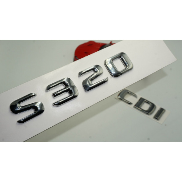 S320 CDI Bagaj Krom Metal 3M 3D Yazı Logo ürün görseli 1