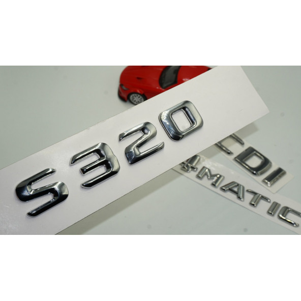 S320 CDI 4Matic Bagaj Krom Metal 3M 3D Yazı Logo ürün görseli 1