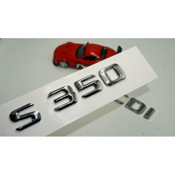 Benz S350 CDI Bagaj Krom Metal 3M 3D Yazı Logo ürün görseli 1