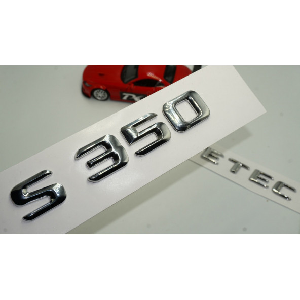 Benz S350 Bluetec Bagaj Krom Metal 3M 3D Yazı Logo ürün görseli 1