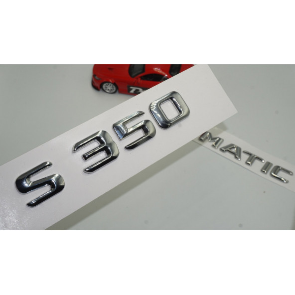 Benz S350 4Matic Bagaj Krom Metal 3M 3D Yazı Logo ürün görseli 1