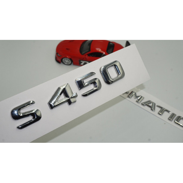 Benz S450 4Matic Bagaj Krom Metal 3M 3D Yazı Logo ürün görseli 1