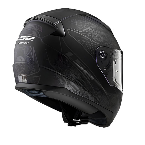 Ls2 Rapıd  2 Crypt Mat Siyah Fullface Motosiklet Kaskı - Resim 2