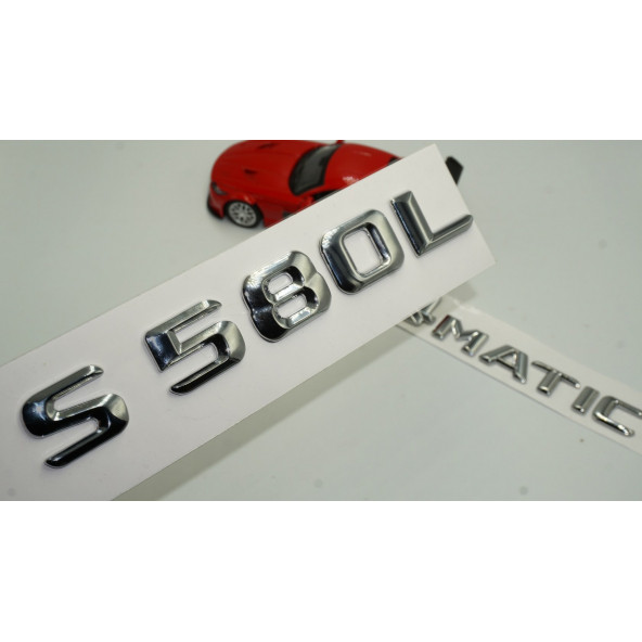Benz S580L 4Matic Maybach Bagaj Krom Metal 3M 3D Yazı Logo ürün görseli 1