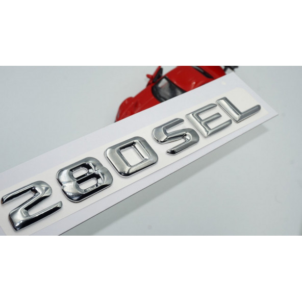 Benz 280 SEL Bagaj Krom Metal 3M 3D Yazı Logo ürün görseli 1