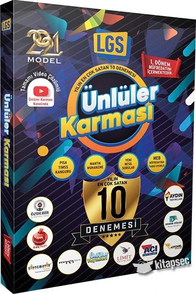 Ünlüler Yayınları Karması 1. Dönem Tüm Dersler 10lu Deneme ürün görseli 1