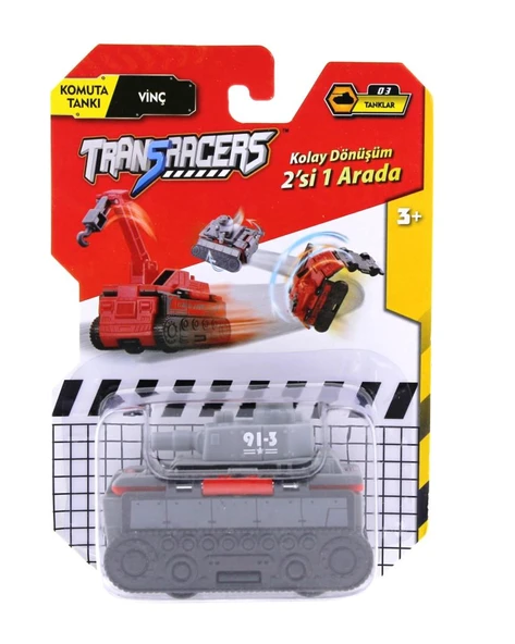 Transracers Dönüşen Araçlar Tanklar Komuta Tankı / Vinç ürün görseli 1