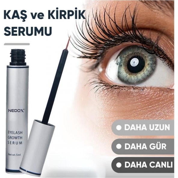 NEDOX Kaş Ve Kirpik Uzatıcı, Onarıcı, Besleyici Ve Güçlendirici Bakım Serum Garantili 5 ml ürün görseli 1